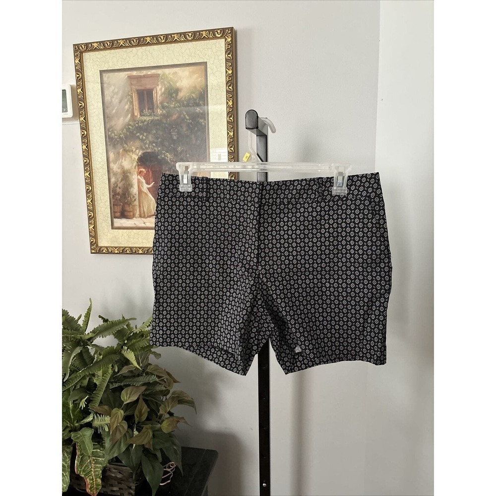 Counterparts Women’s Black White Speckled Mid-Length Shorts Size 12 Stretch
